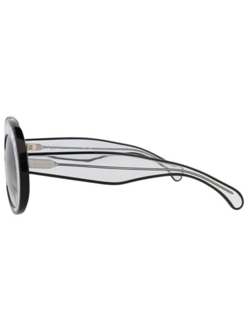 New Alaia Womens Round/Oval Crystal Crystal Grey Fashion Designer Sunglasses - Picture 3 of 4